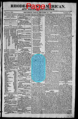 Page thumbnail for The Rhode Island American, And General Advertiser