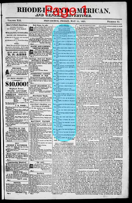 Page thumbnail for The Rhode Island American, And General Advertiser