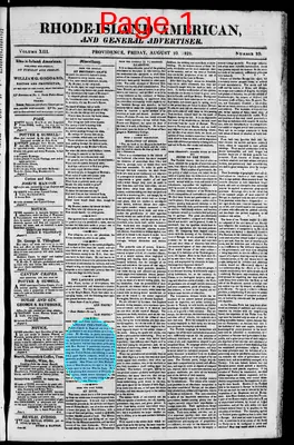 Page thumbnail for The Rhode Island American, And General Advertiser