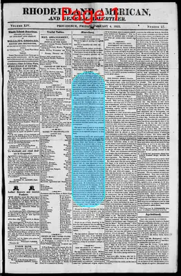 Page thumbnail for The Rhode Island American, And General Advertiser