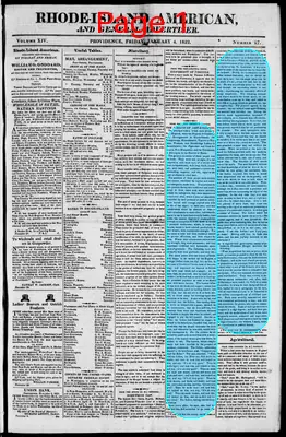 Page thumbnail for The Rhode Island American, And General Advertiser
