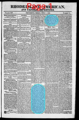 Page thumbnail for The Rhode Island American, And General Advertiser