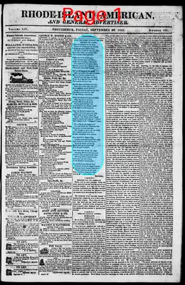 Page thumbnail for The Rhode Island American, And General Advertiser