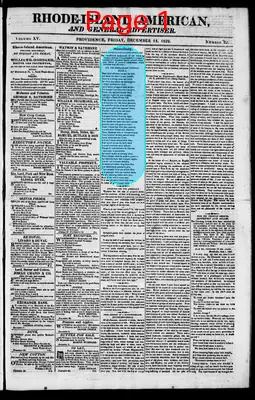 Page thumbnail for The Rhode Island American, And General Advertiser