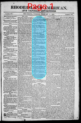 Page thumbnail for The Rhode Island American, And General Advertiser