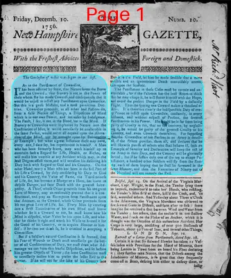Page thumbnail for The New Hampshire Gazette