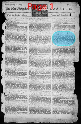 Page thumbnail for The New Hampshire Gazette