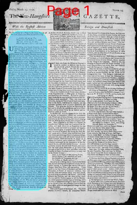 Page thumbnail for The New Hampshire Gazette
