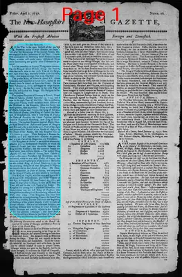 Page thumbnail for The New Hampshire Gazette