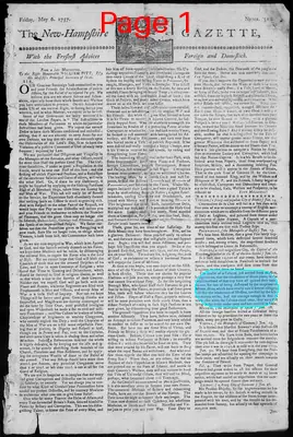 Page thumbnail for The New Hampshire Gazette