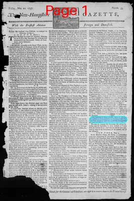 Page thumbnail for The New Hampshire Gazette