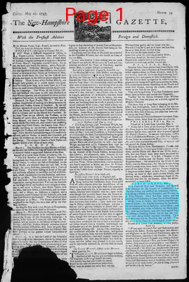 Page thumbnail for The New Hampshire Gazette