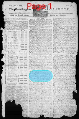 Page thumbnail for The New Hampshire Gazette