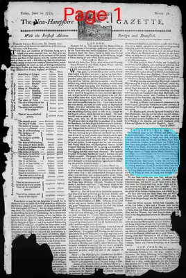 Page thumbnail for The New Hampshire Gazette