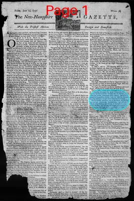 Page thumbnail for The New Hampshire Gazette
