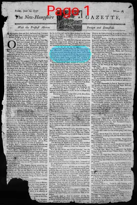 Page thumbnail for The New Hampshire Gazette