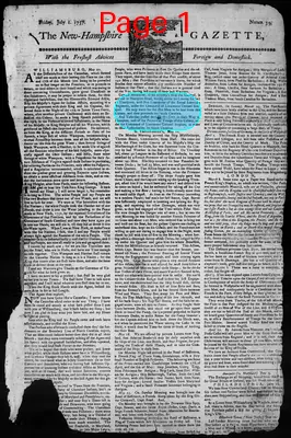 Page thumbnail for The New Hampshire Gazette