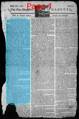 Page thumbnail for The New Hampshire Gazette