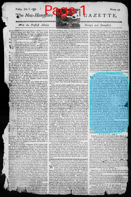 Page thumbnail for The New Hampshire Gazette