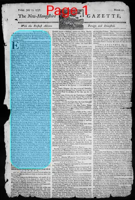 Page thumbnail for The New Hampshire Gazette