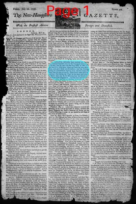 Page thumbnail for The New Hampshire Gazette
