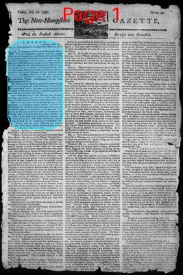 Page thumbnail for The New Hampshire Gazette