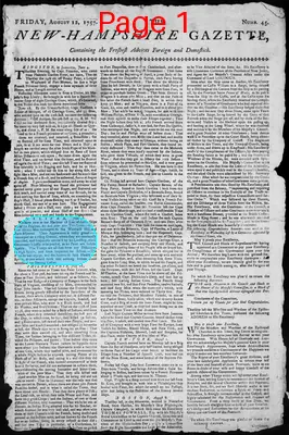 Page thumbnail for The New Hampshire Gazette