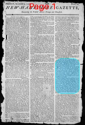 Page thumbnail for The New Hampshire Gazette