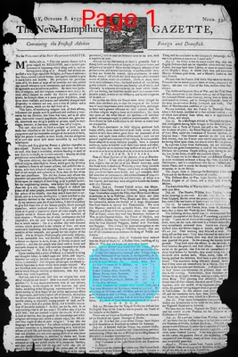 Page thumbnail for The New Hampshire Gazette