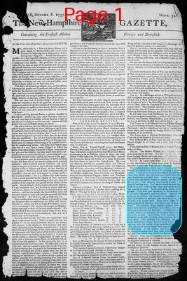Page thumbnail for The New Hampshire Gazette