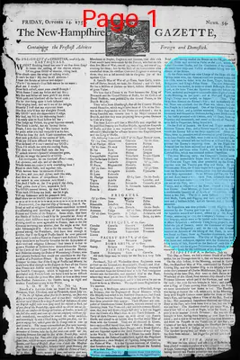 Page thumbnail for The New Hampshire Gazette