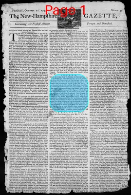 Page thumbnail for The New Hampshire Gazette