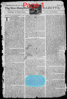 Page thumbnail for The New Hampshire Gazette