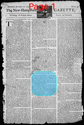 Page thumbnail for The New Hampshire Gazette