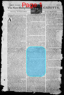Page thumbnail for The New Hampshire Gazette