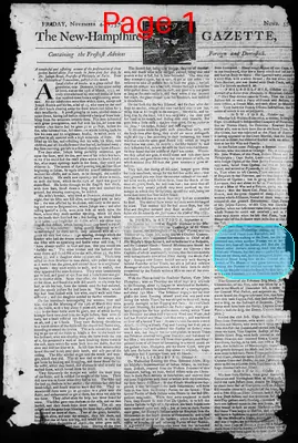 Page thumbnail for The New Hampshire Gazette