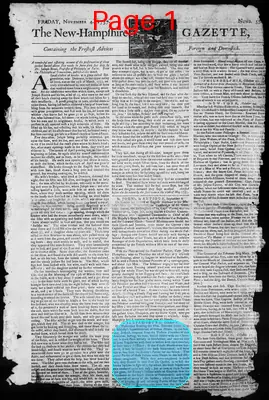 Page thumbnail for The New Hampshire Gazette