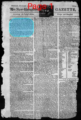 Page thumbnail for The New Hampshire Gazette