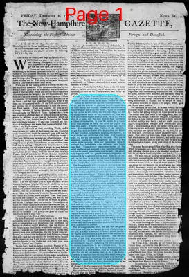 Page thumbnail for The New Hampshire Gazette