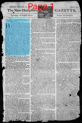 Page thumbnail for The New Hampshire Gazette