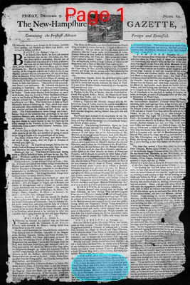 Page thumbnail for The New Hampshire Gazette