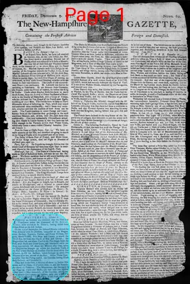 Page thumbnail for The New Hampshire Gazette