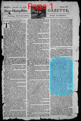 Page thumbnail for The New Hampshire Gazette
