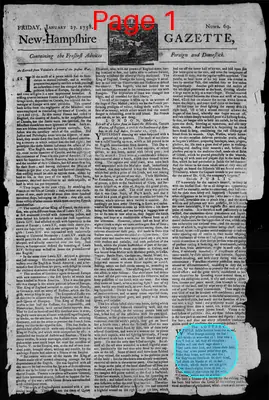 Page thumbnail for The New Hampshire Gazette