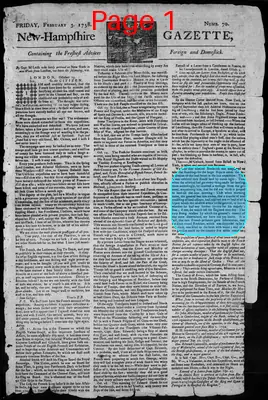 Page thumbnail for The New Hampshire Gazette