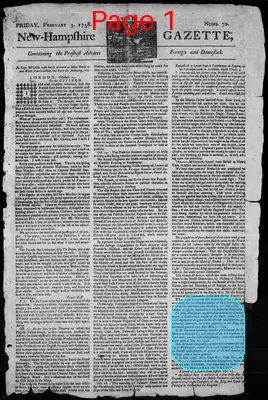 Page thumbnail for The New Hampshire Gazette
