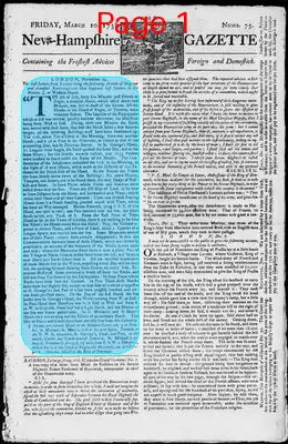 Page thumbnail for The New Hampshire Gazette