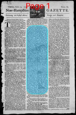 Page thumbnail for The New Hampshire Gazette