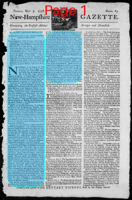Page thumbnail for The New Hampshire Gazette