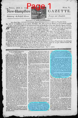 Page thumbnail for The New Hampshire Gazette